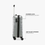 hard shell travel suitcase side