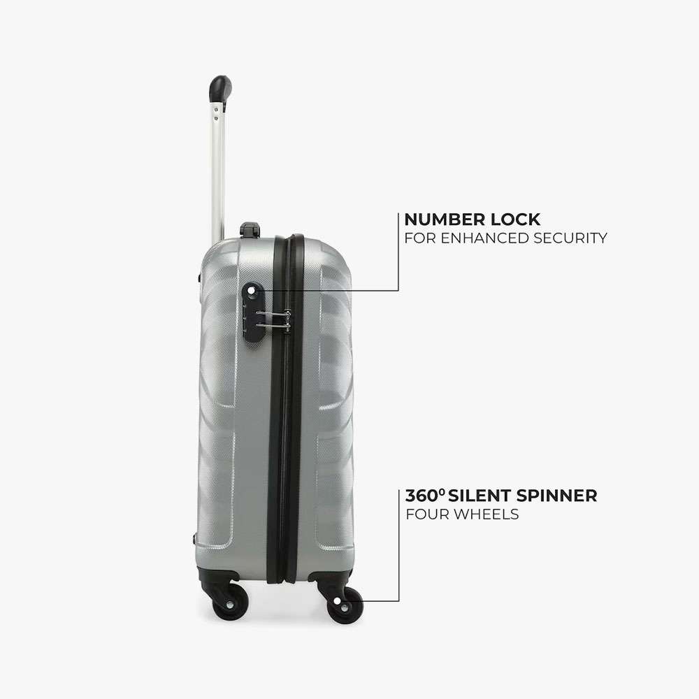 hard shell travel suitcase side
